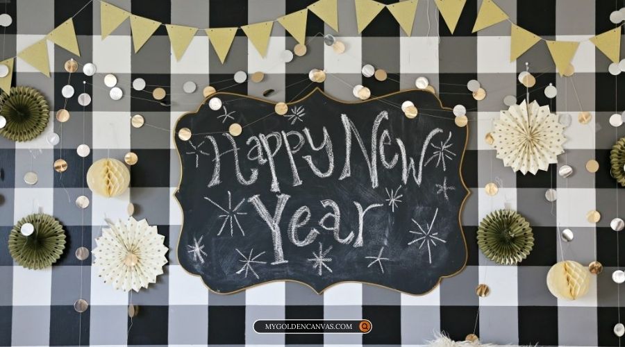 new year chalkboard decor ideas