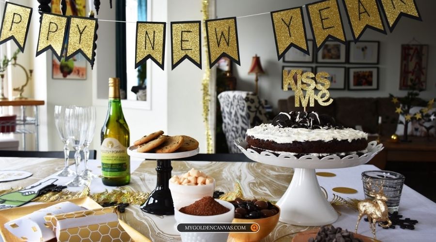 new year dessert table decor ideas