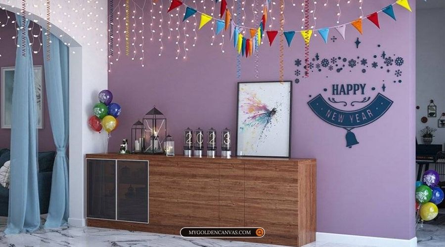 new year interactive wall decor ideas