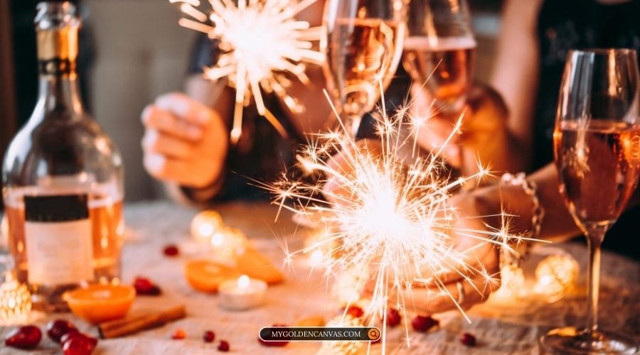 new year sparkler display decor ideas