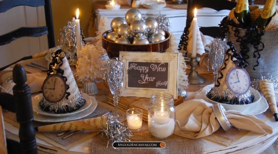 new year vintage themed decor ideas